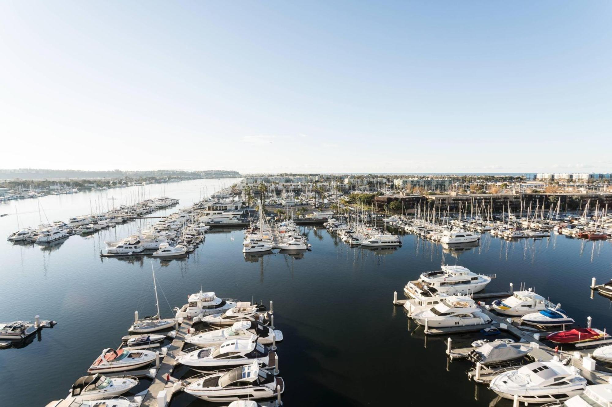 Guest Room Two Double Beds Balcony Marina View